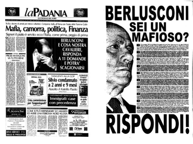 La Padania 8 luglio 1998 e 19 agosto 1998