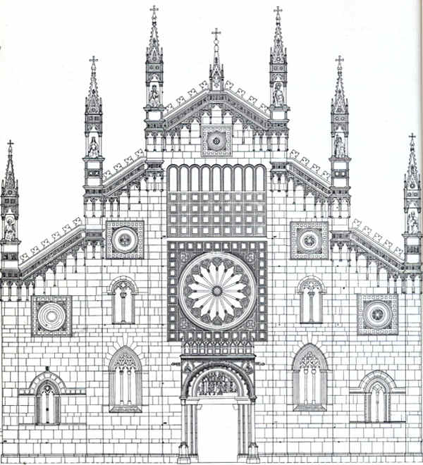 rilievo della facciata