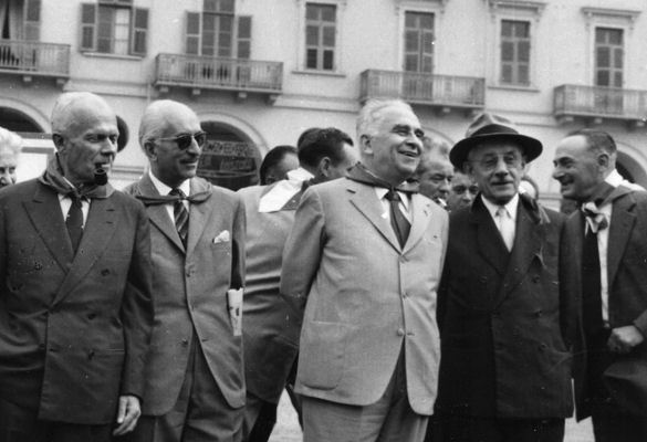 Pertini, Stucchi, Longo, Parri e Mattei (Torino 1961)