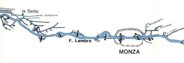schema dalla mappa del Brenna
